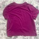 Lululemon Cates Crop Tee- Magenta Purple Photo 1