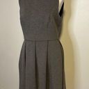 Isaac Mizrahi  gray ribbed a-line dress size 8 Photo 3