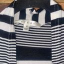 Cyrus  Black & White Striped Open Front Cardigan Sweater Women's Size Medium Photo 3