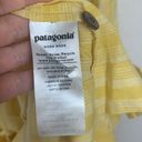 Patagonia  women's small Garden Island dress yellow white stripe prairie cottage Photo 8