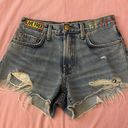 Aviator Nation Mid Rise Boyfriend Cutoff Jean Denim Shorts in Super Light Photo 0