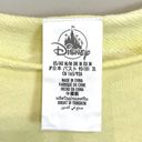 Disney  Daisy Duck Yellow Top Sleeveless Raw Edge Sweatshirt Tank Shirt Sz M New Photo 3