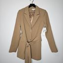 Good American  Trench Blazer in Camel Size 0 X Small NWT Photo 6