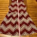 Xhilaration Xhileration Red White Soft Zig Zag Dress Size Large Photo 6