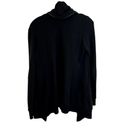 All Saints Dahlia Zipper Draped Waterfall Sweatshirt Cardigan Small Black Photo 4