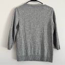 Talbots  Women’s Gray 100% Cashmere Quarter Sleeve Sweater Size Medium Petite Photo 6