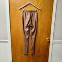 Naked Wardrobe NEW  Drip V-Waist Faux Leather Leggings Pants Brown Small S NWT Photo 11