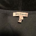 Juicy Couture Y2K  Black VELOUR Jacket CHOOSE JUICY GOLD BLING Sz L Photo 12