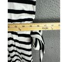 White House | Black Market  dress womens large striped slub mini tie waist NWT Photo 6