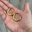 Madewell  Celestial Charm Hoop Earrings Gold Tone READ FLAW Photo 0