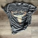 Bohme  Wild and Free Animal Western Graphic T shirt Grey Photo 1