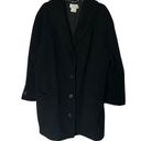 Givenchy Vintage Black  En Plus 3 Button Wool Coat Peacoat size 80s 90s Photo 0