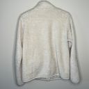 Uniqlo  sherpa zip up large cream color pockets winter fall comfy Photo 2