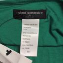 Naked Wardrobe  Kelly Green Smooth Side Asymmetrical Crop Top NW-T2619 XS New Photo 2