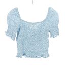 Sim & Sam  Smocked Babydoll Top Small Photo 3