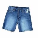 Gap  6” Shorts Size 4regular / 27 High Rise Low Stretch Cut Off Fray Medium Wash Photo 0