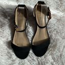 Dream Paris New black suede wedge sandals, size 6.5 Photo 6