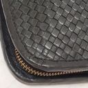 Vera Pelle Designer Italian  Wallet Black Woven Style Photo 3