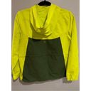 Xersion High Visibility Rain Jacket--NEW Green 2 Tone w/Hood Zipper L/S XSmall Photo 6