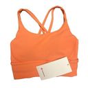 Lululemon  Energy Longline Bra *Ribbed CRLK Coral Kiss Size 4 New w/tag Photo 0