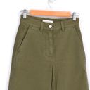 Everlane  The Utility Wide Leg Crop Pants High Rise in Olive Green Women's 0 Photo 2