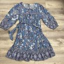 BeachLunchLounge  Multicolor Floral Print 3/4 Sleeve Knee Length Dress Size M Photo 5