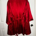 Red Satin Robe Size M Photo 1