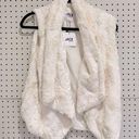 Jack by BB Dakota Jack BB Dakota Vest Small White Cream Teddy Sherpa Outerwear Coat Winter Cozy Photo 0