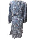 BeachLunchLounge  Multicolor Floral Print 3/4 Sleeve Knee Length Dress Size M Photo 4