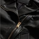 ALLSAINTS  Vela Asymmetric Zip Leather Biker Jacket - Black Photo 5