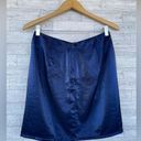 Lovers + Friends  Skirt Blue Black Iridescent Gathered Mini Lined size medium Photo 5