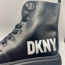 DKNY Crystal Logo Combat Boots Photo 3