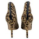 Gianvito Rossi  Vamp Calf Hair Leopard Print Ankle Boots Brown Size 37.5 Photo 6