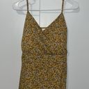 No Boundaries  Hi-Low Sundress Ruffle Hem Ditsy Floral Print Gold Juniors XXL 19 Photo 4