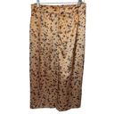 ZARA  Satin floral Printed Midi Skirt Large NWT Photo 2