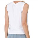 Rae Dunn  Shirt Women’s X-Small XS White NWT Tank Top Beach Bum Casual Summer Photo 1