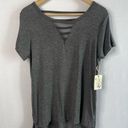 Glitz NWT  Mesh Strappy Short Sleeve Top (Charcoal Gray) - XL Photo 5