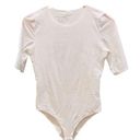 Everlane  White Short Sleeve Bodysuit Medium Photo 0