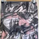 Gaiam  Gray & Pink Patterned Cropped Capri Athletic Leggings Size Small Photo 4