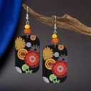 Daisy Exquisite Sunflower &‎  Pattern Dangle Earrings Bohemian Elegant Sty… Photo 2