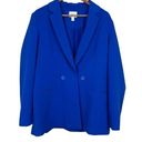 Nine West  Blazer Jacket Womens 16 Blue V-Neck Long Sleeve Office Career Workwear Photo 0