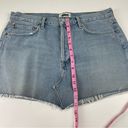 AGOLDE  Parker Angled Denim Jean Skirt Womens 30 Blue Distressed Frayed Edge Photo 12