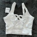 Free People Movement Good Karma Scoop Neck Bra in White Photo 10