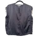 Jason Wu GREY  Silk Sleeveless Blouse Lace Trim‎ NWOT Sz 4 Photo 1