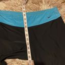 Nike  Black & Blue Straight Leg Woman’s Pants Large Photo 5