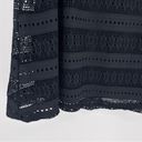 Renee C . Crocheted Tank Dress Lined Black Size Large Photo 2