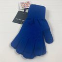 NWT Trouve Ribbed Cuff Knit Winter Gloves Blue Surf Photo 1