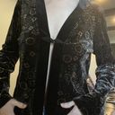 Kathie Lee floral velvet cardigan  Photo 1