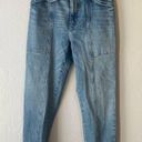 A.L.C. Luke High Waisted Paper Bag Denim Pants in Light Indigo Photo 5