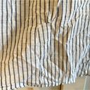 Michael Stars  Joanna Button Down Shirt Blue and White Striped Photo 6